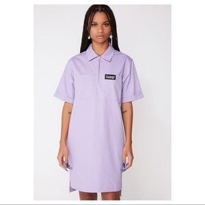 Lazy Oaf purple t-shirt dress
